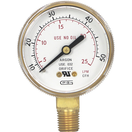 Manom&egrave;tres,  2", 0-50 pi³/h standard, Fixation inf&eacute;rieure, Analogique The Estey Group