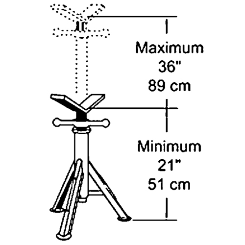 Heavy-Duty Pipe Jack, 2500 lbs. Load Capacity The Estey Group