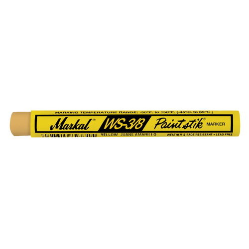B&acirc;ton de peinture WS-3/8 Paintstik, B&acirc;ton plein, Jaune The Estey Group