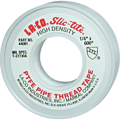 Slic-Tite&reg; PTFE Thread Tape, 300" L x 1/2" W, White The Estey Group