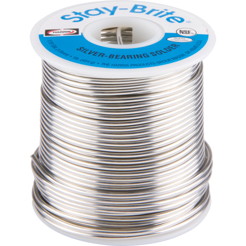 M&eacute;taux d'apport Stay-Brite, Sans plomb, 96 % d'&eacute;tain, 4 % d'argent, &acirc;me Plein, dia. 0,0625" The Estey Group