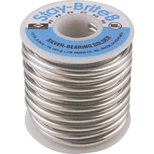 M&eacute;tal d'apport Stay-Brite 8, Sans plomb, 94 % d'&eacute;tain, 6 % d'argent, &acirc;me Plein, dia. 0,0625" The Estey Group