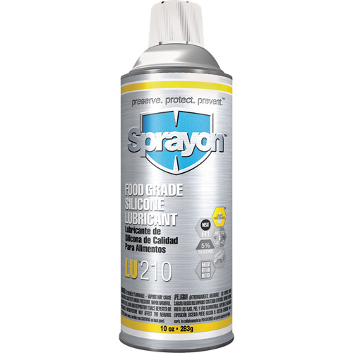 LU210 Food Grade Silicone Lubricant, Aerosol Can The Estey Group