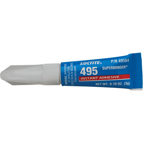 Adh&eacute;sif instantan&eacute; Super Bonder 495, Transparent, Tube, 3 g The Estey Group