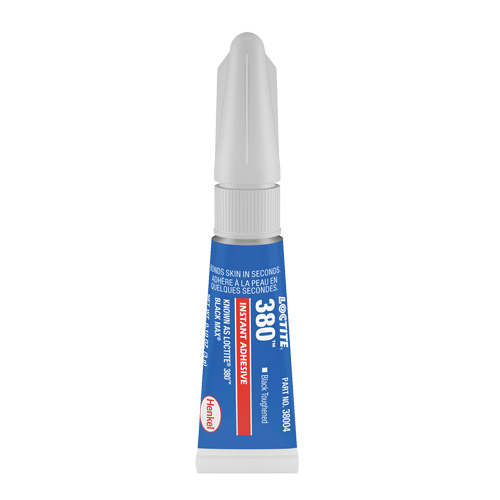 Adh&eacute;sif renforc&eacute; Black Max 380, Noir, Tube, 3 g The Estey Group