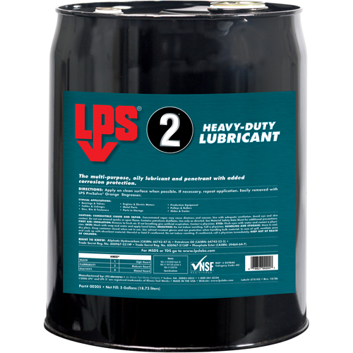 2&reg; Heavy-Duty Lubricant, Pail The Estey Group