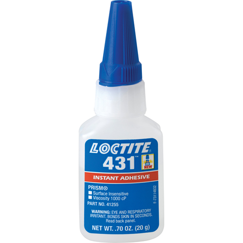 Adh&eacute;sif instantan&eacute;  431 pour toute surface, Transparent, Bouteille, 20 g The Estey Group