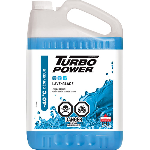 Liquide lave-glace toutes saisons Turbo Power, Cruche, 3,78 L The Estey Group