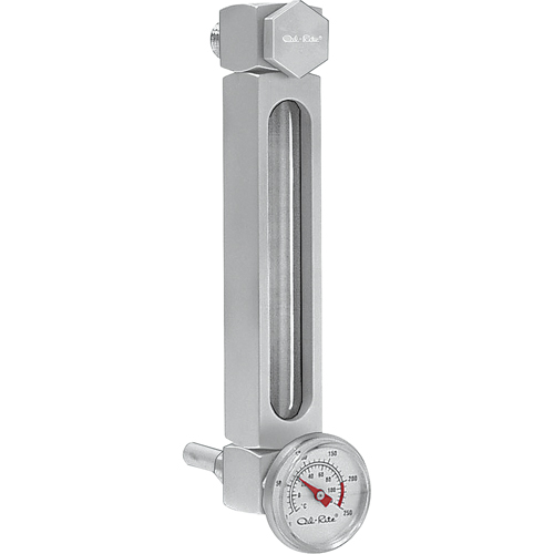 Indicateur de niveau &agrave; liquide en Aluminium, Filet&eacute;, 9" lo, 205°F (96,11° C) The Estey Group