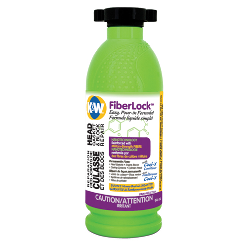 Fiberlock Head Gasket & Block Repair Fluid, Bottle, Beige The Estey Group