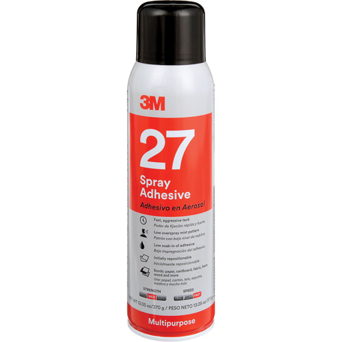 27 Multi-Purpose Spray Adhesive, Clear, Aerosol Can The Estey Group