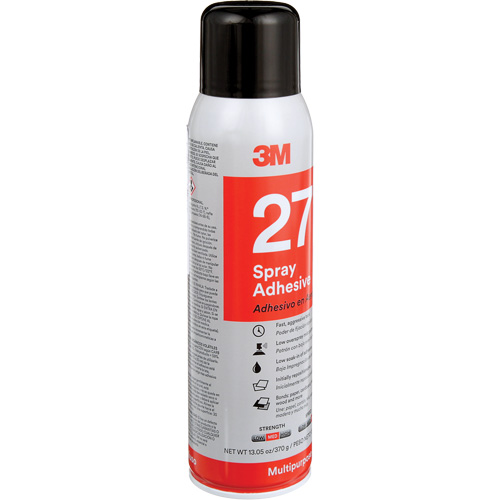 27 Multi-Purpose Spray Adhesive, Clear, Aerosol Can The Estey Group