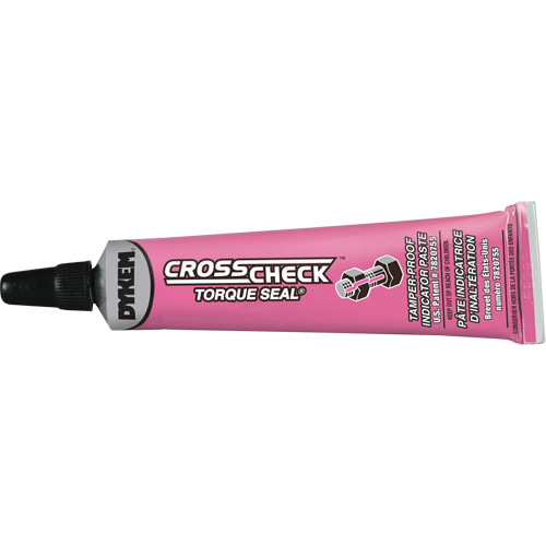P&acirc;te indicatrice inviolable Cross-Check Torque Seal, 1 liq. oz., Tube, Rose The Estey Group