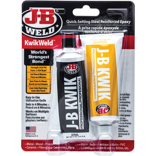 KwikWeld Epoxy, Two-Part, Tube, 10 oz., Grey The Estey Group