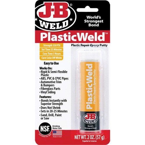 PlasticWeld Epoxy, 2 oz., Stick, Off-White The Estey Group