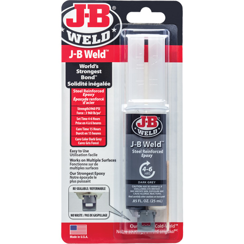 Adhesive, 25 ml, Syringe, Two-Part, Grey The Estey Group