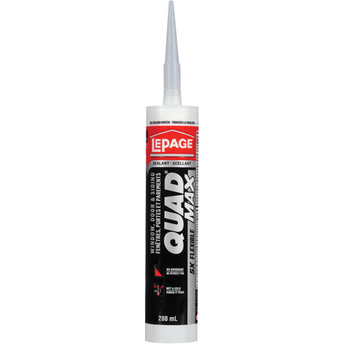 Quad&reg; Max Siding & Window Sealant, 280 ml, Tube, Off-White The Estey Group