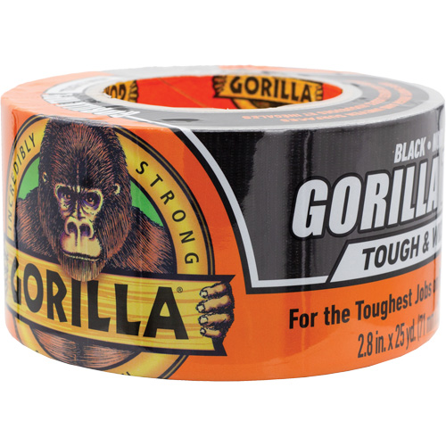 Tough & Wide Duct Tape, 17 mils, Black, 73 mm (3") x 22.86 m (75') The Estey Group