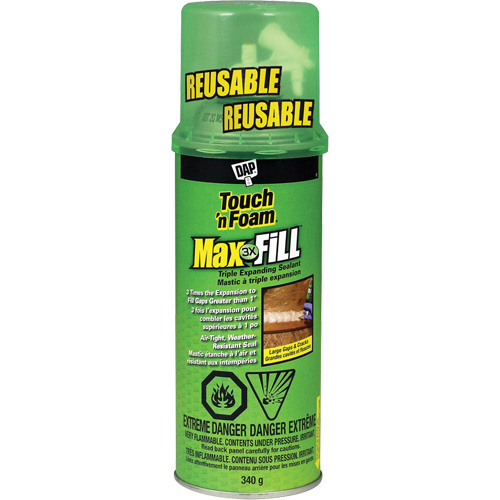 Scellant &agrave; triple expansion Touch 'n Foam Max Fill, 340 g, Canette a&eacute;rosol, Cr&egrave;me The Estey Group
