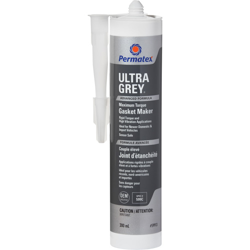 Ultra Grey&reg; Rigid High-Torque RTV Silicone Gasket Maker, Cartridge, Grey The Estey Group