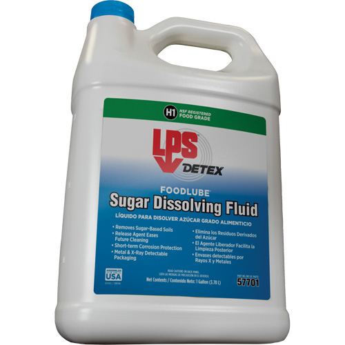 Fluide de dissolution du sucre Detex FoodLube, Bouteille The Estey Group