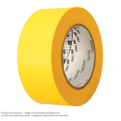 Ruban pour conduites en vinyle 3903, 76 mm (3") la x 45,75 m (150') lo, 6,5 mils, Jaune The Estey Group