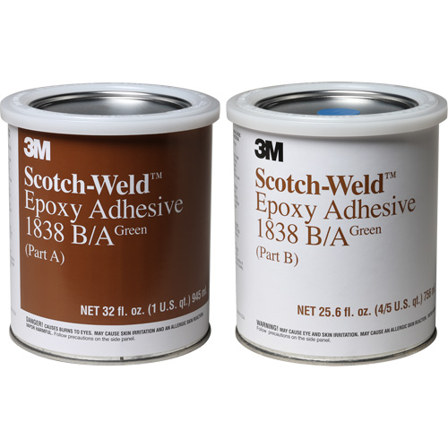 Scotch-Weld Adhesive, 32 fl. oz., Pail, Two-Part, Green The Estey Group