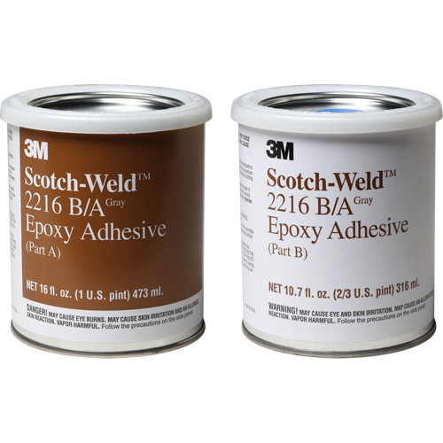 Adh&eacute;sif Scotch-Weld, 32 oz liq., Trousse, Deux composants, Gris The Estey Group