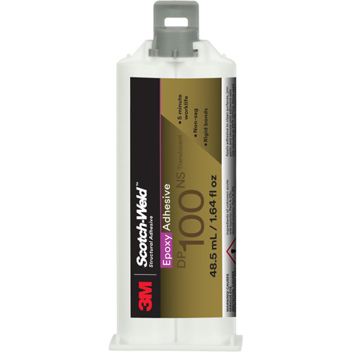 Scotch-Weld Adhesive, 1.64 fl. oz., Cartridge, Two-Part, Translucent The Estey Group