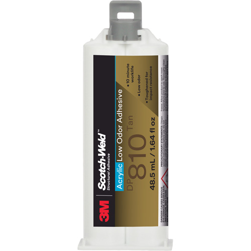 Adh&eacute;sif acrylique &agrave; faible odeur Scotch-Weld, Deux composants, Cartouche, 1,64 liq. oz., Blanc cass&eacute; The Estey Group