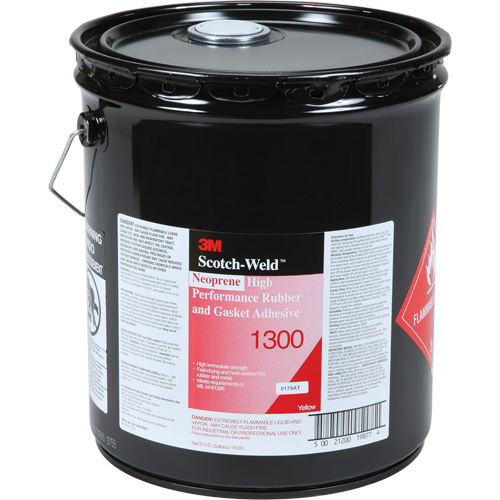 High-Performance Rubber & Gasket Adhesive, Pail, Yellow The Estey Group