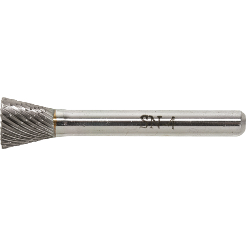 Solid Carbide Burr, SN-1, 1/4" Dia., 1/4" Shank, 5/16" Depth of Cut The Estey Group