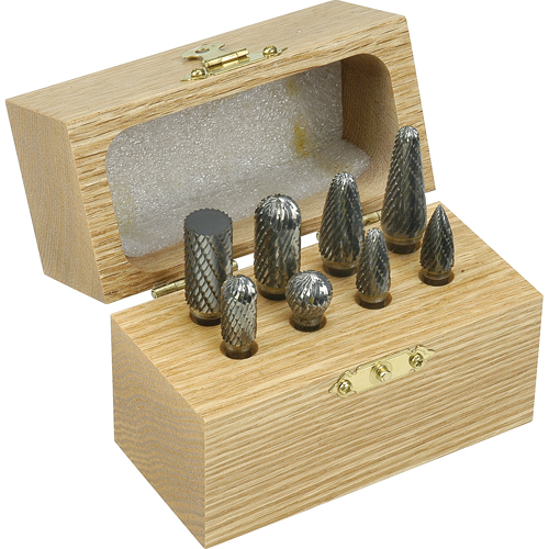 Double Cut Carbide Burr Set, 8 Pieces The Estey Group