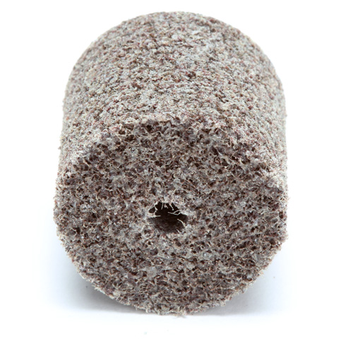 Meule d'abrasion et de polissage unitaris&eacute;e Scotch-Brite, 1" x 1", Arbre de 3/16"-7, Grain de Moyen, Oxyde d'aluminium The Estey Group