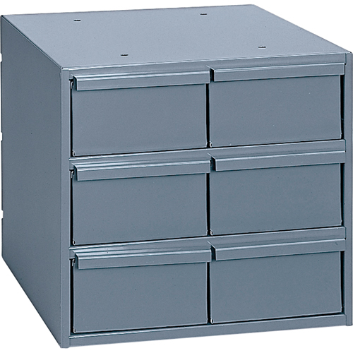 Industrial Drawer Cabinets, 6 Drawers, 11-3/4" W x 11-5/8" D x 10-7/8" H, Grey The Estey Group
