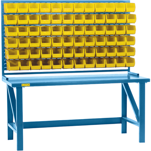 Rayonnage &agrave; persienne avec bacs, 36 bacs, 72" la x 15" p x 40" h The Estey Group