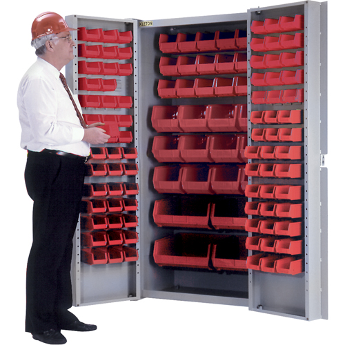 Armoire &agrave; combinaison avec porte creuse, 38" la x 24" p x 72" h, 36 tablettes The Estey Group