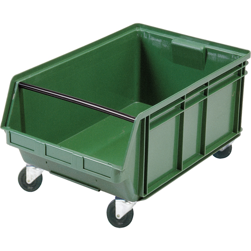 Mobile Giant Stacking Bin, 11-7/8" H x 18-3/8" W x 29" D, 150 lbs. Capacity, Green The Estey Group