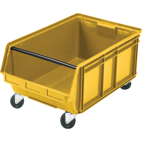 Mobile Giant Stacking Bin, 11-7/8" H x 18-3/8" W x 29" D, 150 lbs. Capacity, Yellow The Estey Group