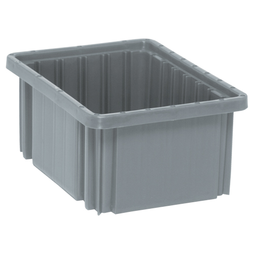 Contenants Divider Box, Plastique, 10,9" la x 8,3" p x 5" h, Gris The Estey Group