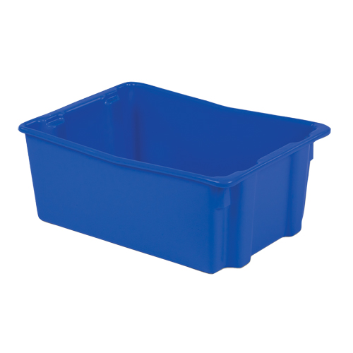 Polylewton Stack-N-Nest&reg; Containers, 10.5" x 26.1" x 18.7", Blue The Estey Group