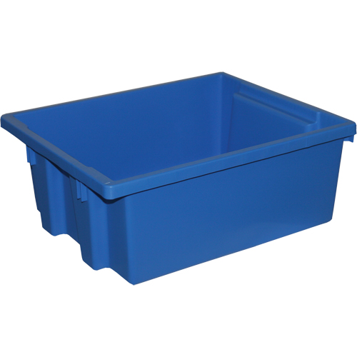 Stack-N-Nest&reg; Storage Bins, 6" x 15.25" x 12.25", Blue The Estey Group