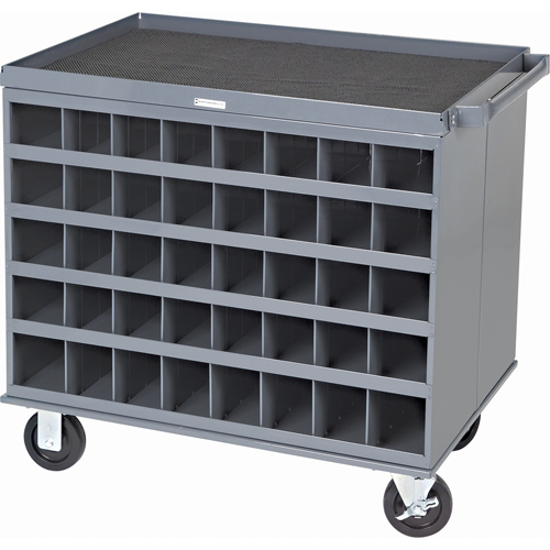 Postes/chariots de travail robustes &agrave; 2 c&ocirc;t&eacute;s, 1000 lb Capacit&eacute;, 34" x la, 32" x ha, 24" p, Enti&egrave;rement soud&eacute; The Estey Group