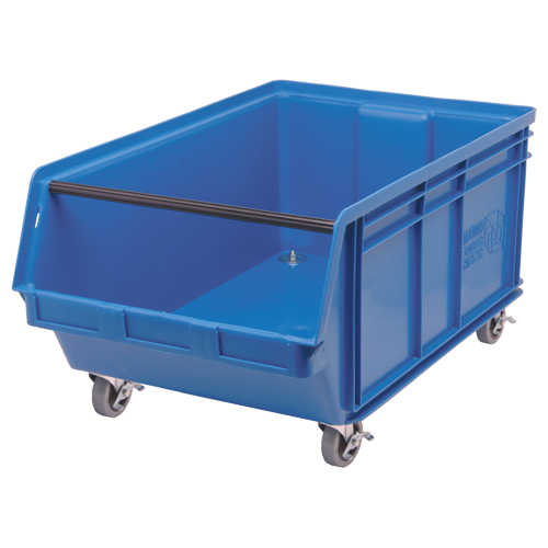 Bac mobile MAGNUM, 14-7/8" ha x 18-3/8" la x 29" p, Capacit&eacute; de 150 lb, Bleu The Estey Group
