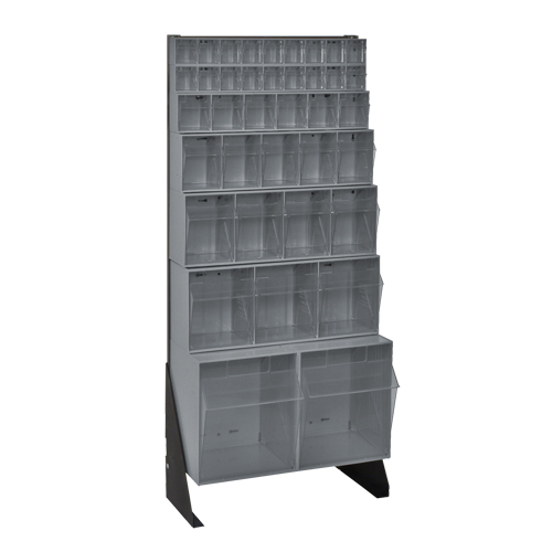 Support pour bacs basculants, 23-5/8" la x 8" p x 52" h, 38 tiroirs The Estey Group