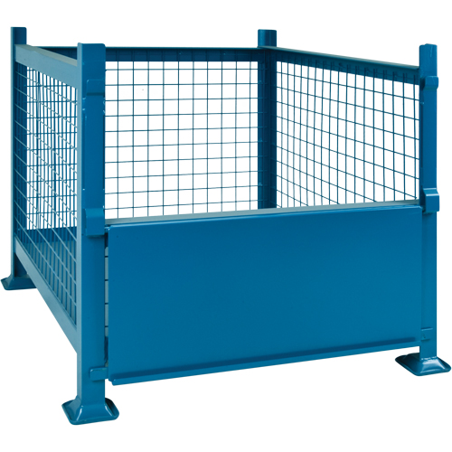 Bulk Stacking Containers, 40.5" W x 48.5" D x 30" H, 3000 lbs. Capacity The Estey Group
