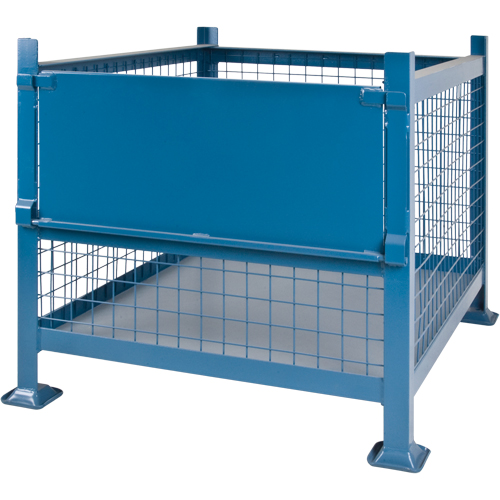 Bulk Stacking Containers, 34.5" W x 40.5" D x 30" H, 3000 lbs. Capacity The Estey Group