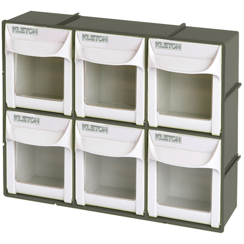 Heavy-Duty Tilt Bin, 11-3/4" W x 3-1/2" D x 9-3/4" H, 6 Drawers The Estey Group