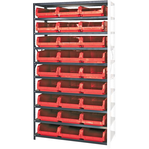 Shelving Unit with Stacking Bins, Steel, Magnum Bin, 650 lbs. Capacity, 42" W x 76" H The Estey Group