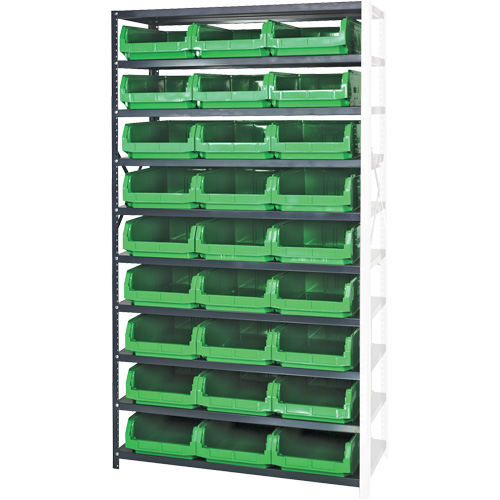 &eacute;l&eacute;ment de rayonnage avec bacs empilables, Acier, Bac Magnum, Capacit&eacute; 650 lb, 42" la x 76" h The Estey Group